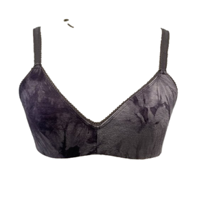 STEVE MADDEN Gray Tie Dye Bralette - Large